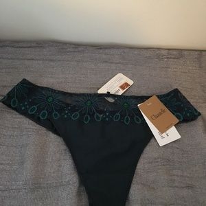 Chantelle Vendome Tanga Eden Green M NWT